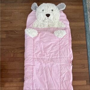 Pink Gingham Bear or Dog Sleeping Bag